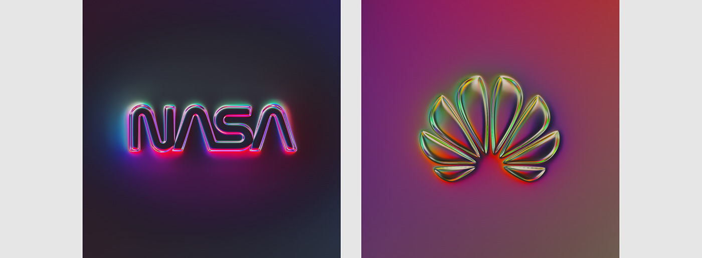brand branding  chroma chrome Chrome Type logo logo type metallic neon Rebrand
