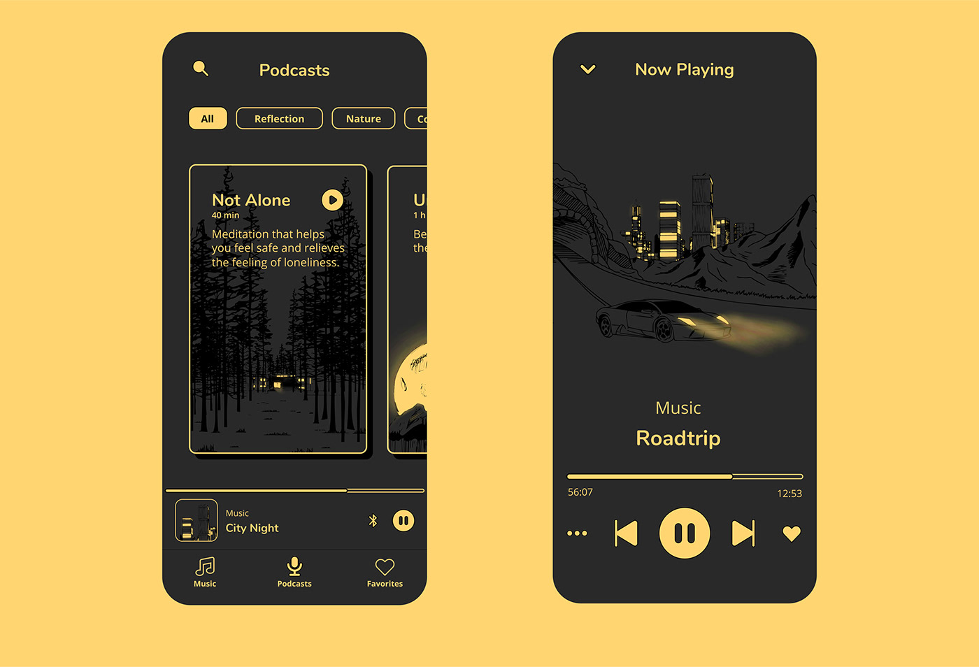 app branding  calm meditation mobile Mobile app sleep ui design