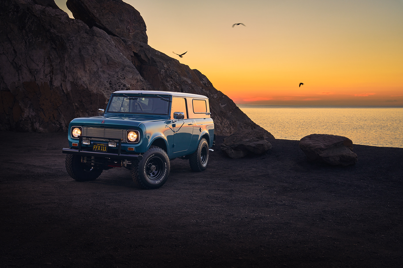 automotive   beach car Landscape lifestyle lighting scenic scout Surf trahanphoto