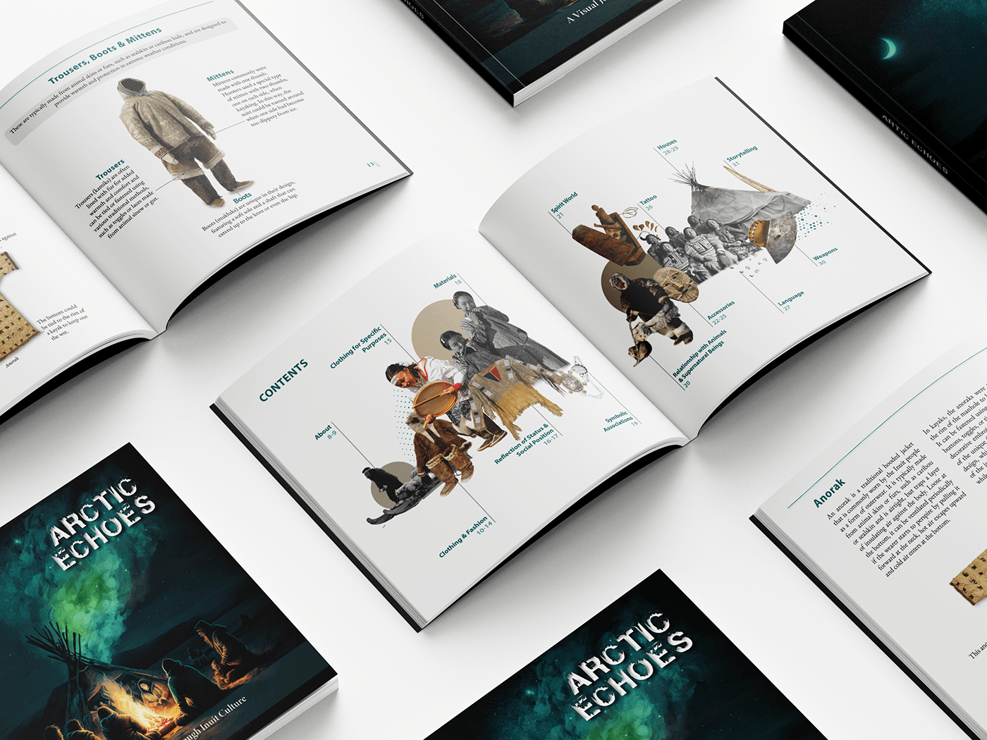 book design cover print Layout Inuit tribe