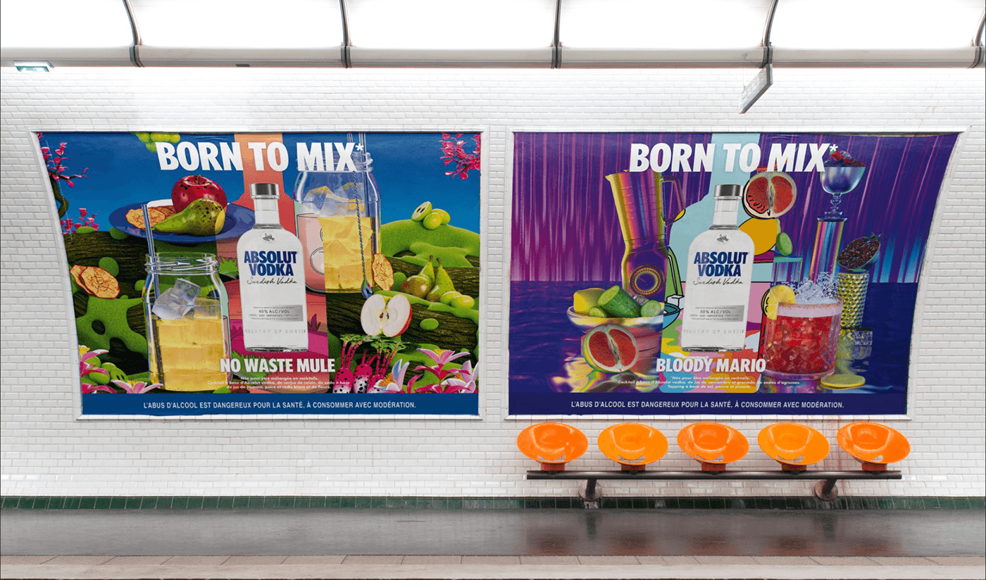 AbsolutVodka Vodka artwork vaporwave REMIX colorful trippy iridescent premium klarens 