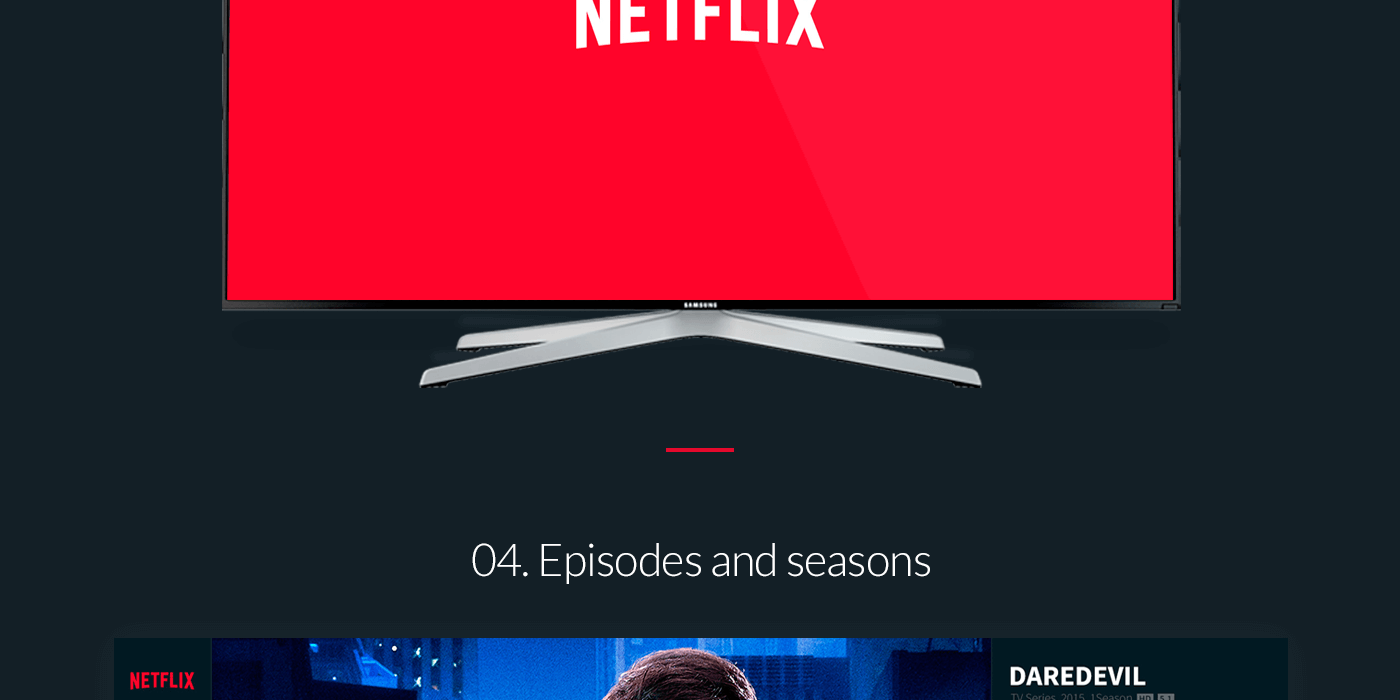 Netflix Web app ux UI design concept interaction