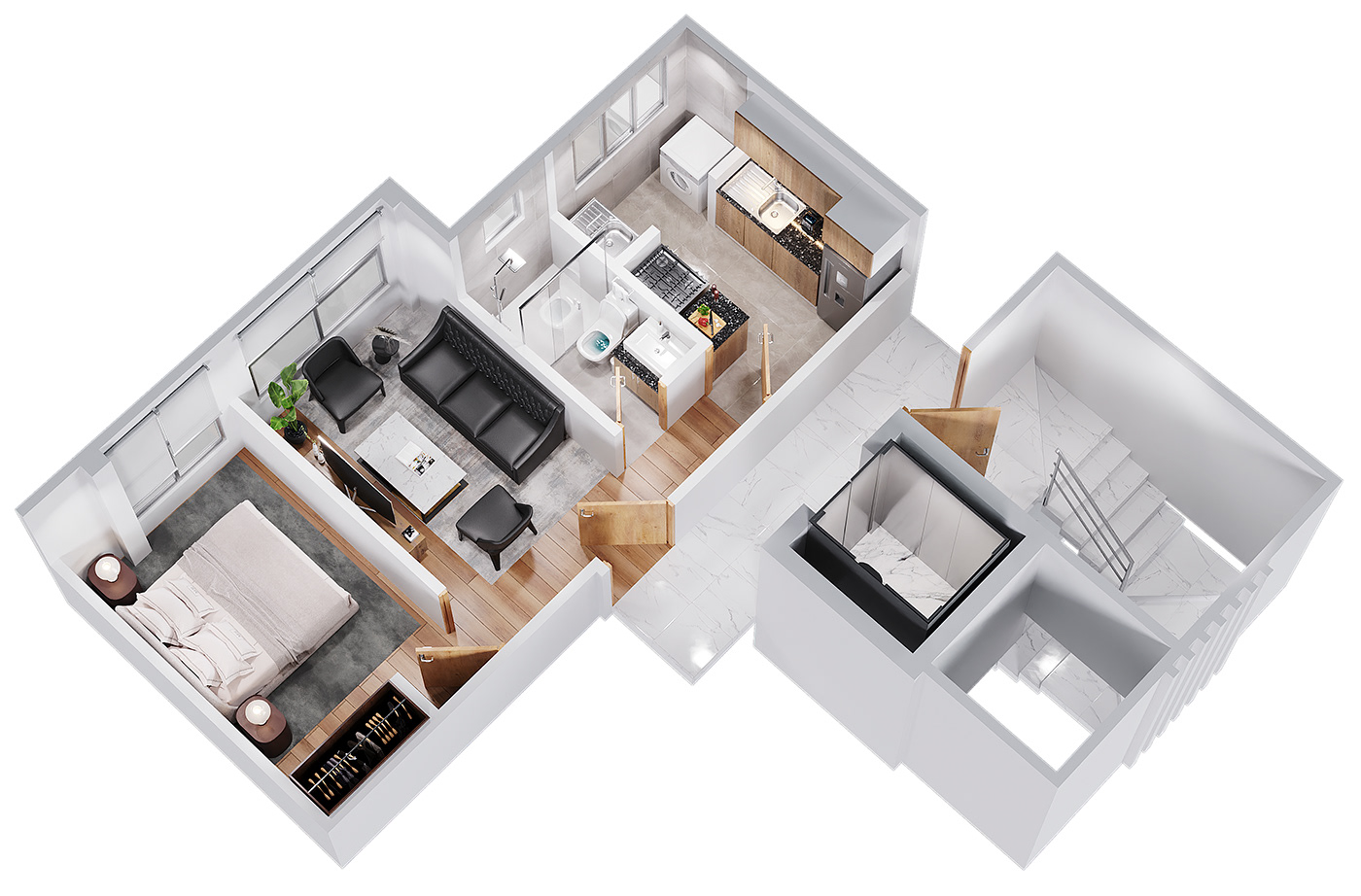 architecture visualization interior design  3ds max archviz modern 3D corona exterior Render
