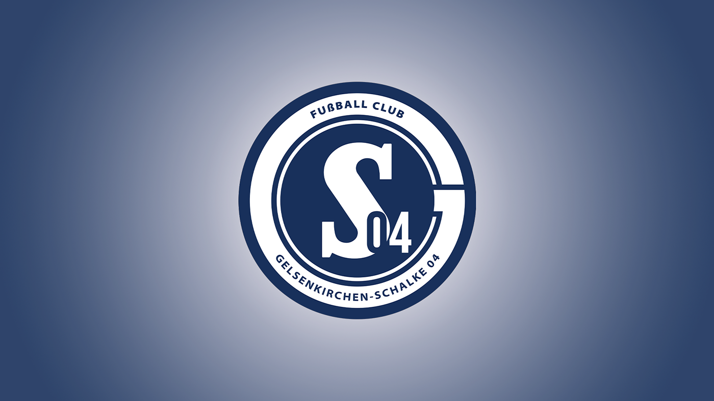 adobeillustrator design emblem football football design gelsenkirchen germany logo rebranding Schalke 04