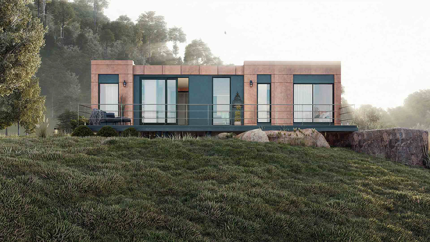 3D architecture ARQUITETURA design exterior house projeto Render tinyhouse visualization
