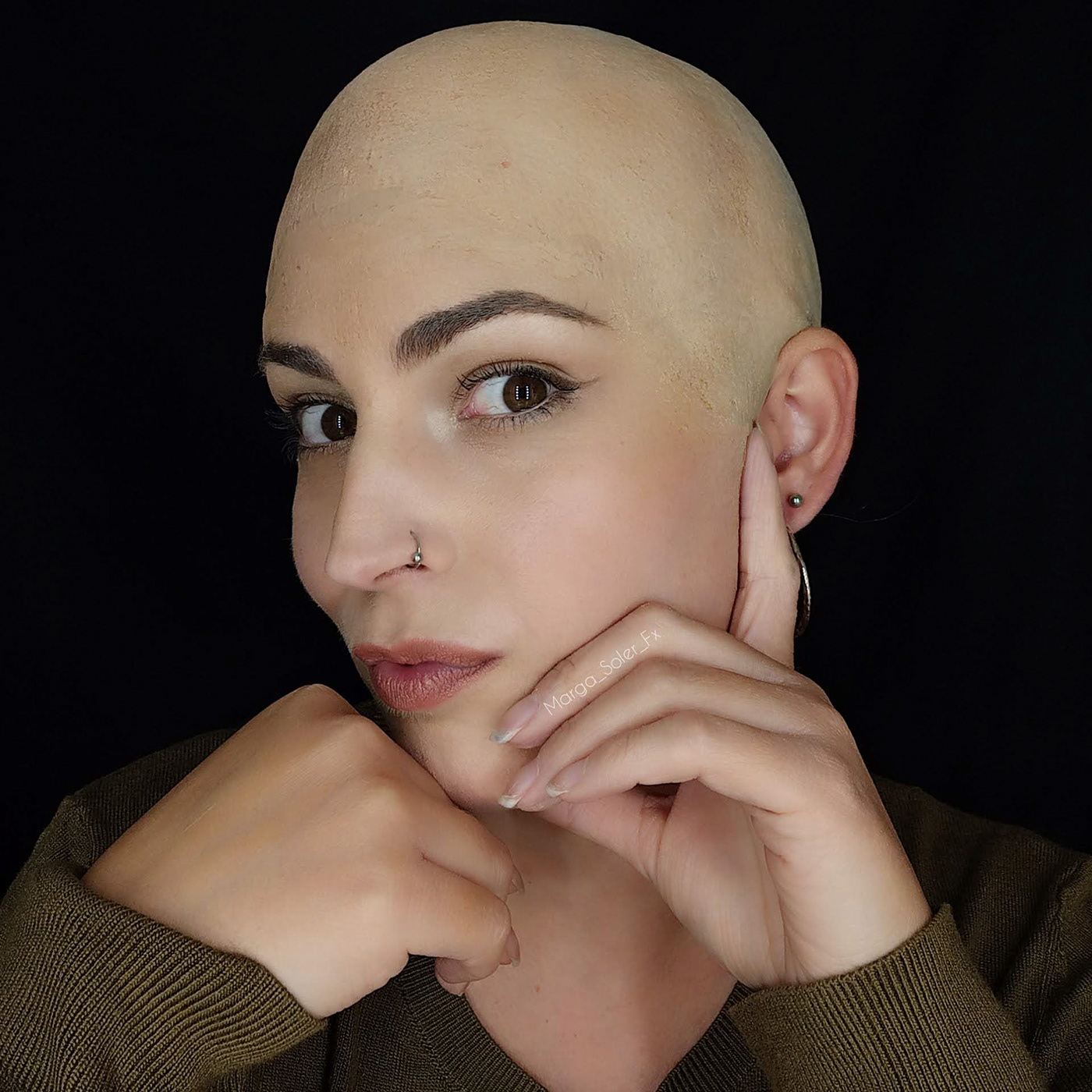 latex fxmakeup makeup Photography  artist maquillaje fx bald caracterizacion sin pelo
