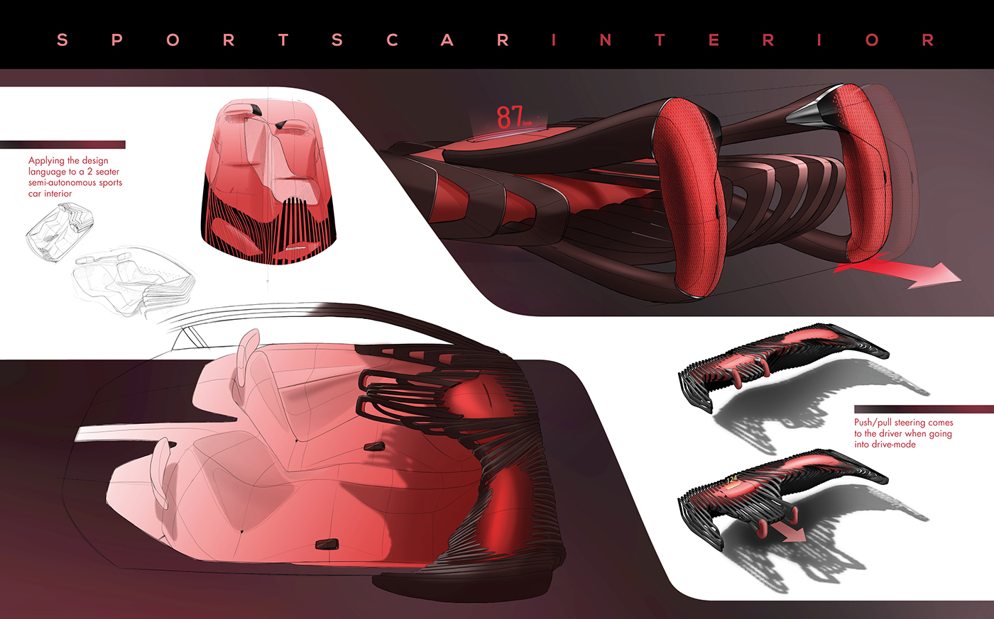 car design Interior design automotive   speedform sculpture experiment sketch rendering music