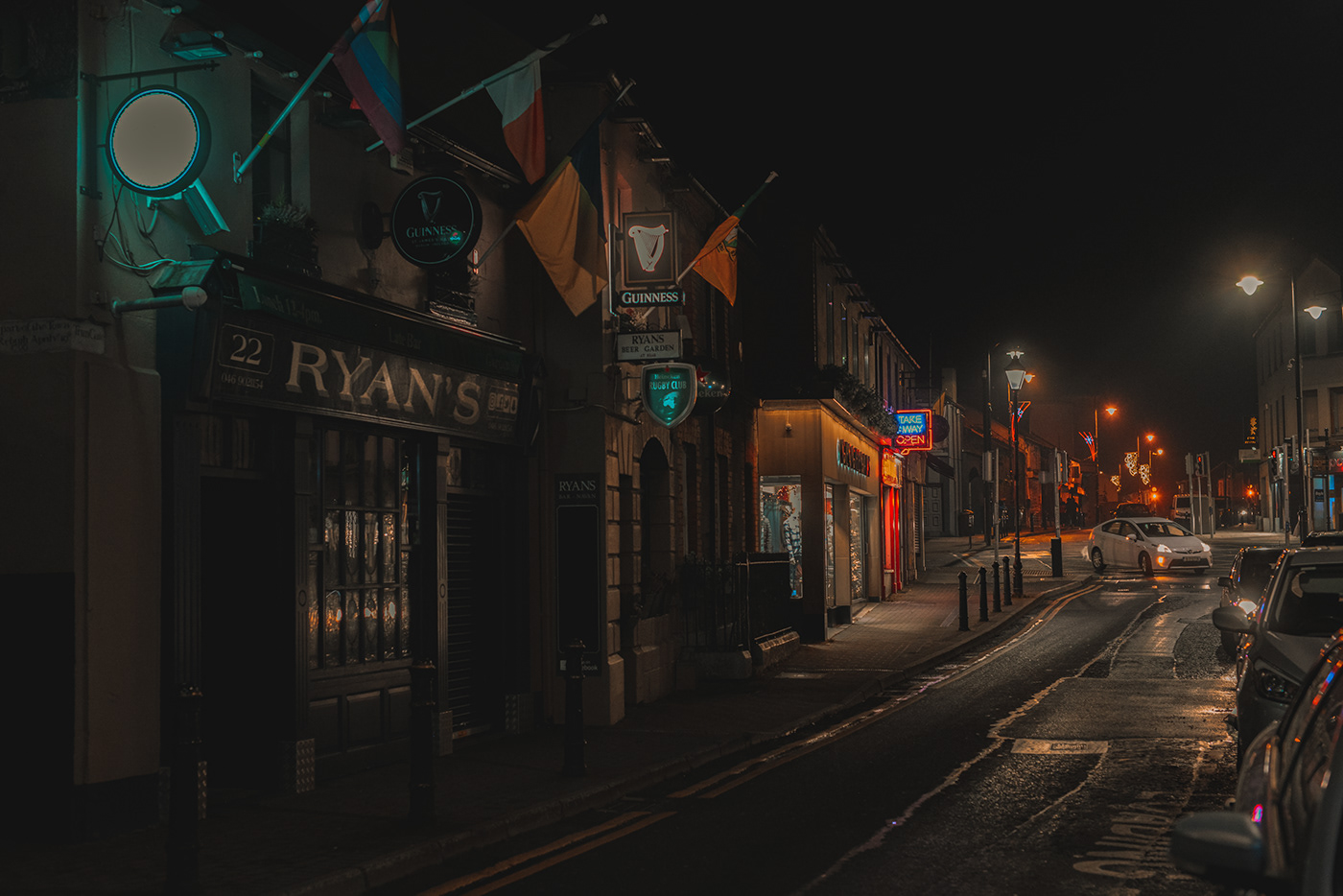 city cityscape Ireland lights neon night Photography  rafalwojcicki Street streetphotography