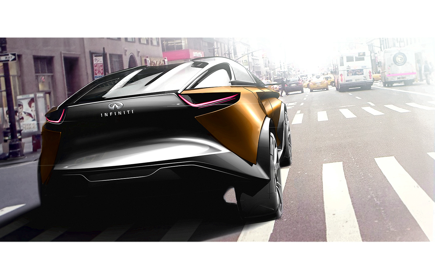 infiniti QX2025 QX design sketch automotive   concept car andrea Ortile