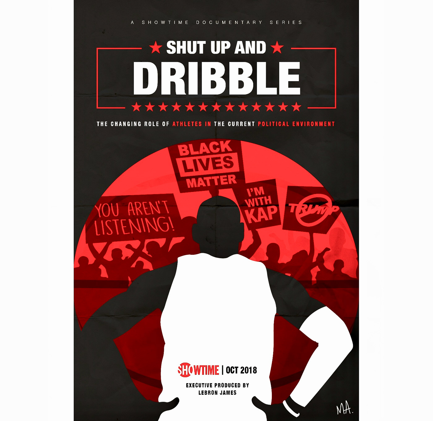 LeBron James poster docuseries politics athletes
