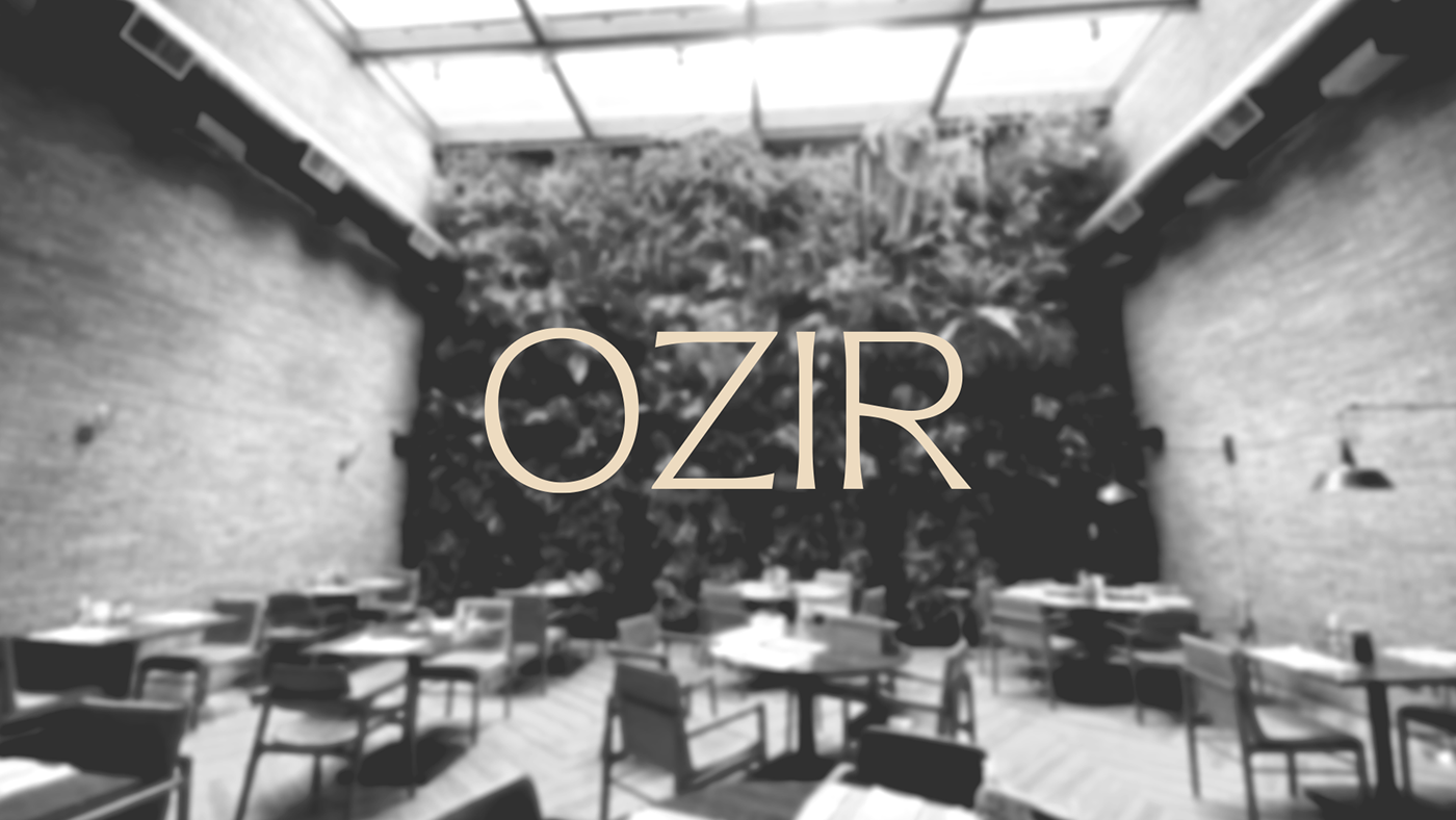OZIR identidade visual brand identity ozirrestaurante