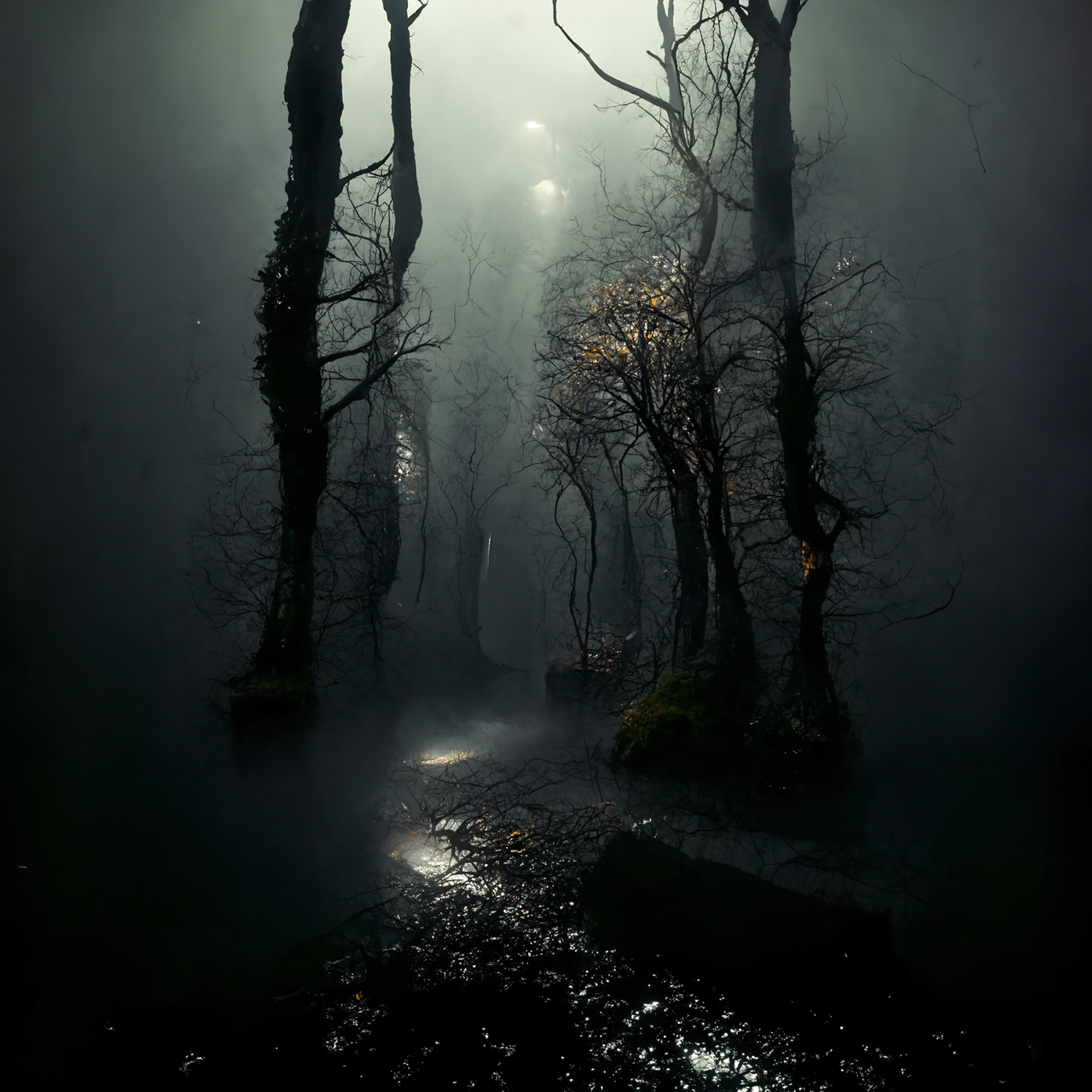 ai artificial intelligence atmospheric dark fantasy Landscape Moody Nature nature photography world