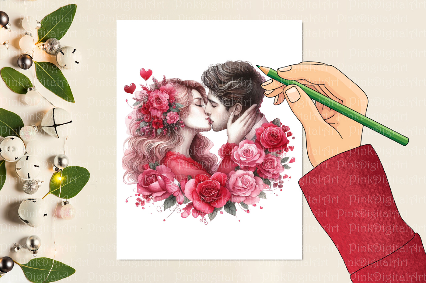 valentines kissing couple bundle clip clipart DANCE   date friends clip-art