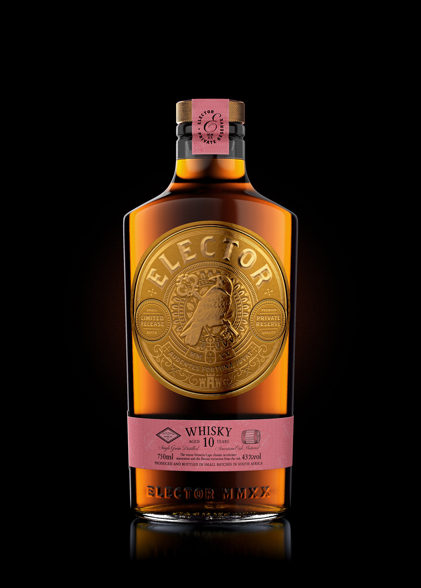 brand identity cape town foil gold label design Packaging premium south africa Whiskey Whisky