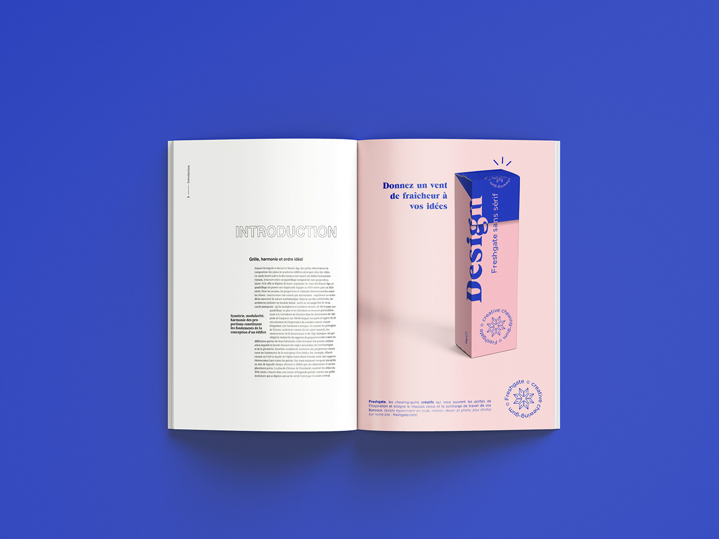 direction artistique chewing-gum creative Webdesign annonce-presse ad