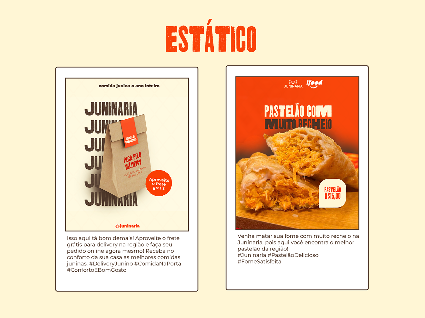 junina arraiá FestaJunina comida milho delivery restaurant Food  marketing   curau