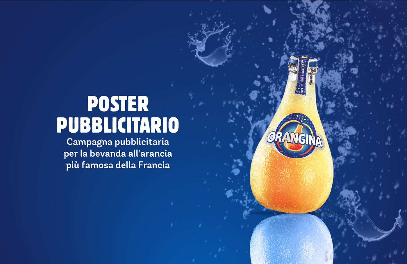 poster pubblicita Advertising  Graphic Designer marketing   ads visual identity drink Orangina Editing 