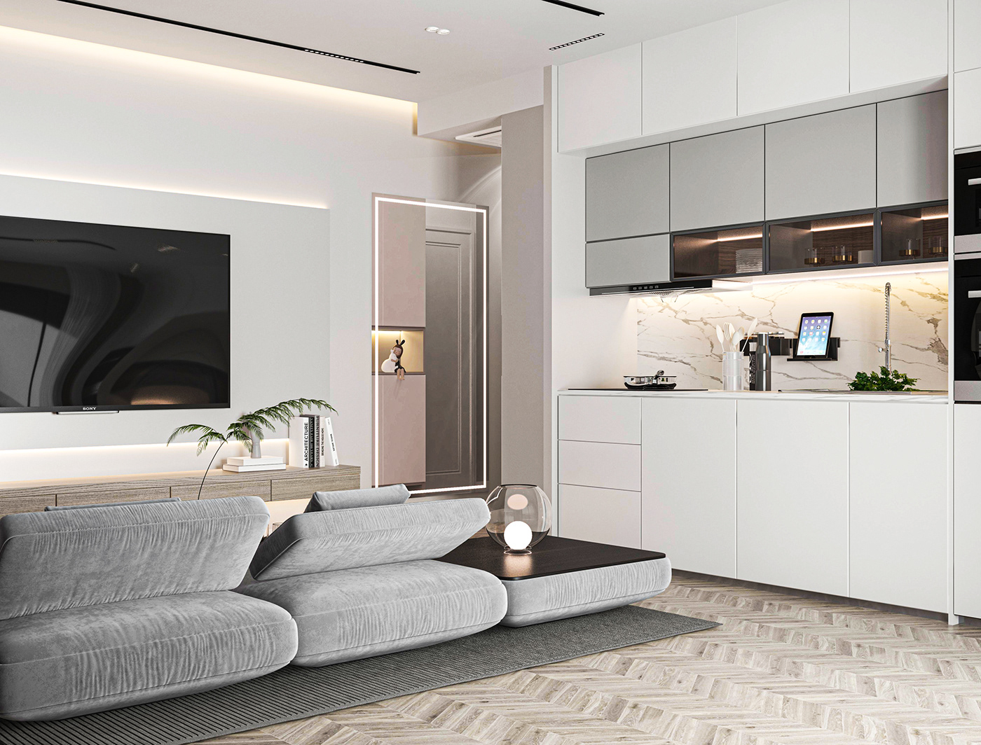 3ds max interior design  visualization modern Render
