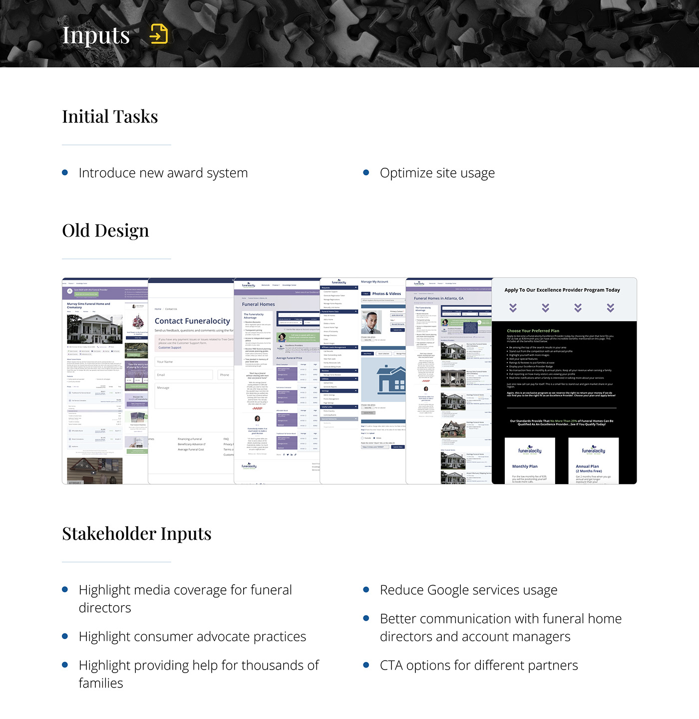 design funeral mobile search UI/UX united states Us Web