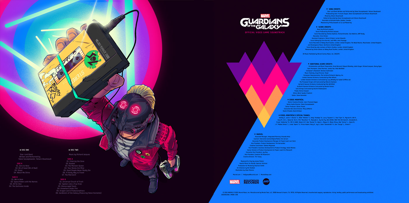 comics GuardiansOFtheGALAXY marvel mcu Mondo soundtrack videogame Vinyl Cover vynil vynilcover