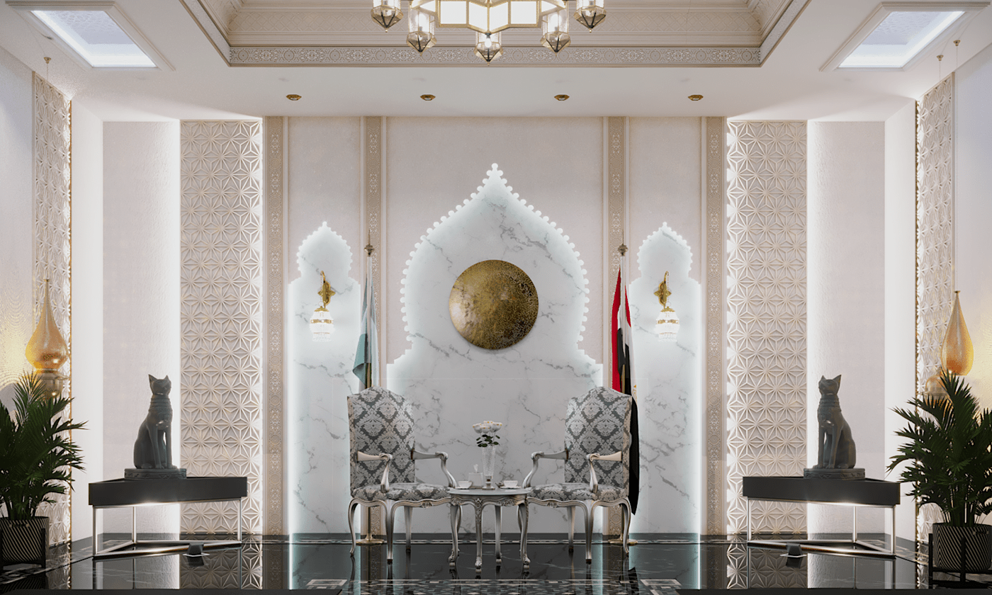 arabic arabic cornice arabiclamps arches cheerful interiors eclectic European interior design  Patterns VIP lounge