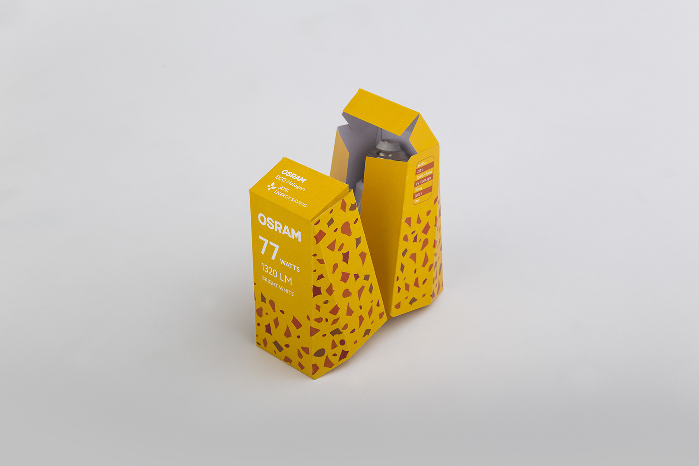osram bulb packaging design double