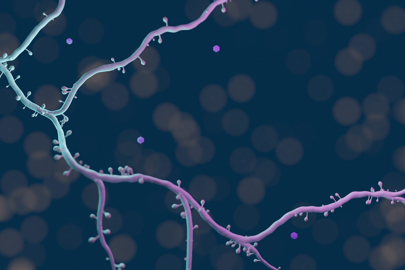 blender3d brain neurons Neuroscience Pharmaceutical research SciArt science scientific illustration virus