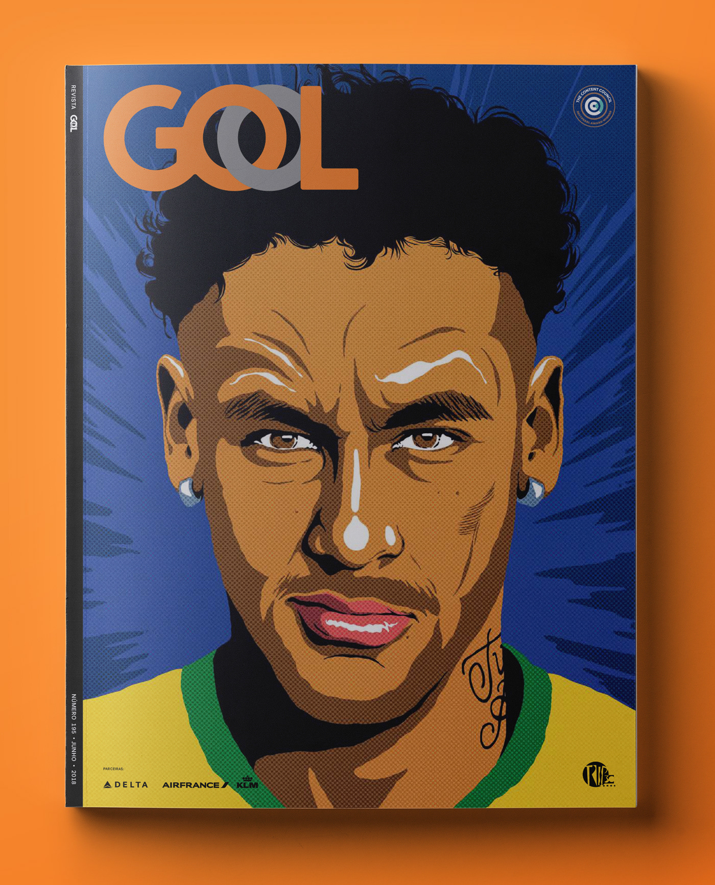 CWorld cup idea #87: GOL Airlines Inflight Magazine | Neymar Jr. Cover