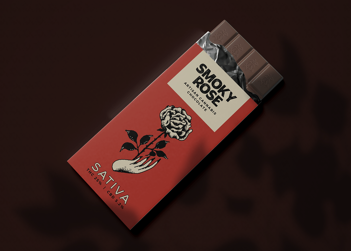 branding  cannabis cannabutter chocolate identity ILLUSTRATION  Packaging tattoo weed