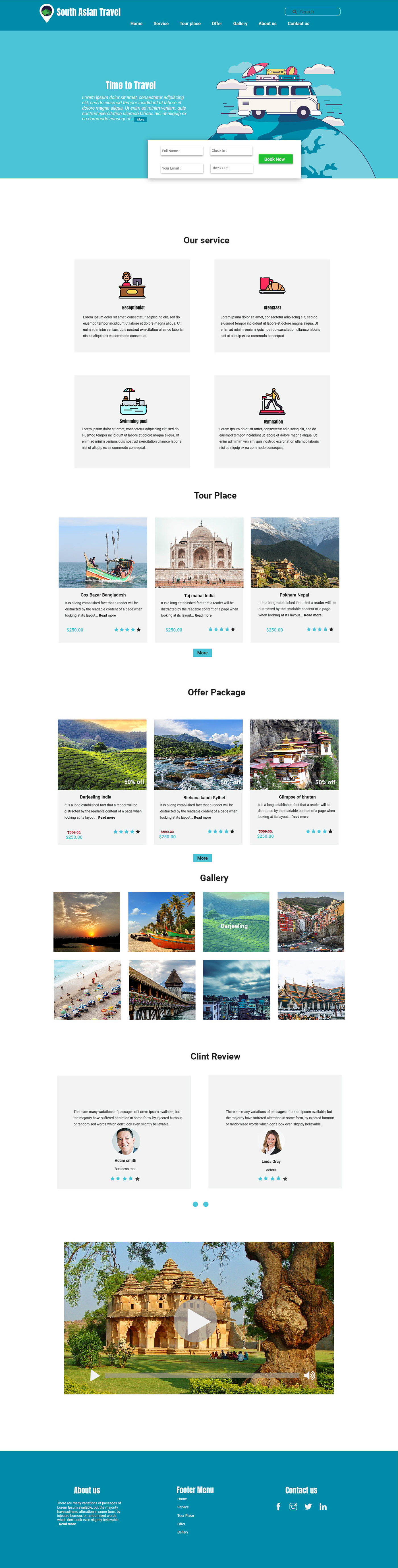 Website Travel Website UI company Webdesign landingpage