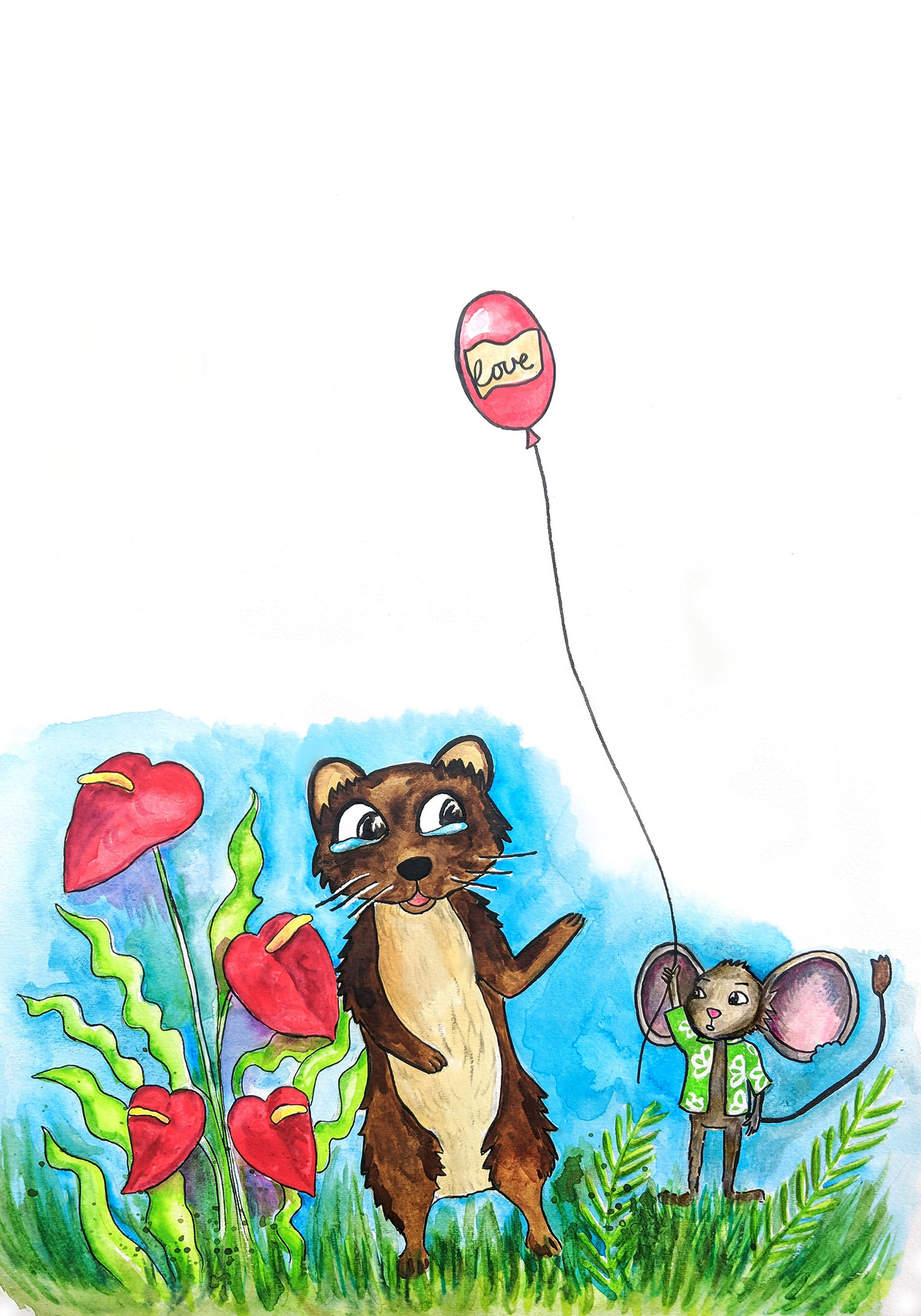 children's book ILLUSTRATION  watercolor watercolour animal cute book illustrator