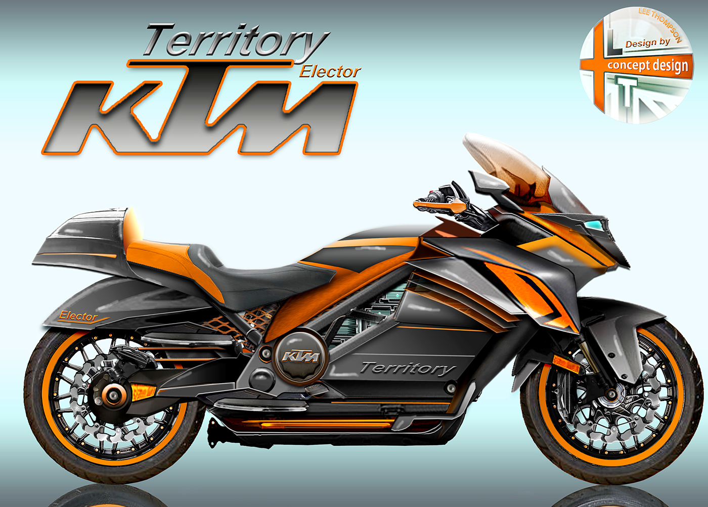 KTM concept motorcycle electric motorcycle ambassador motorcycle illustration Automotive design Touring Motorcycles