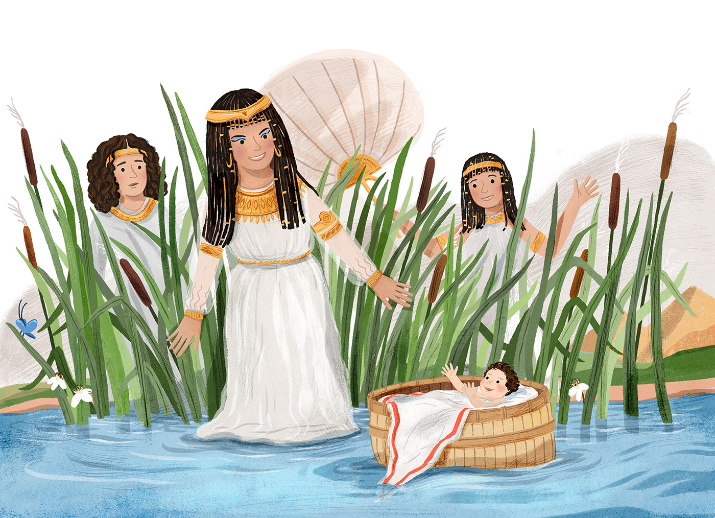 bible story children illustration children's book digital illustration kidlit kidlitart kidlitillustration moses Picture book tania rex