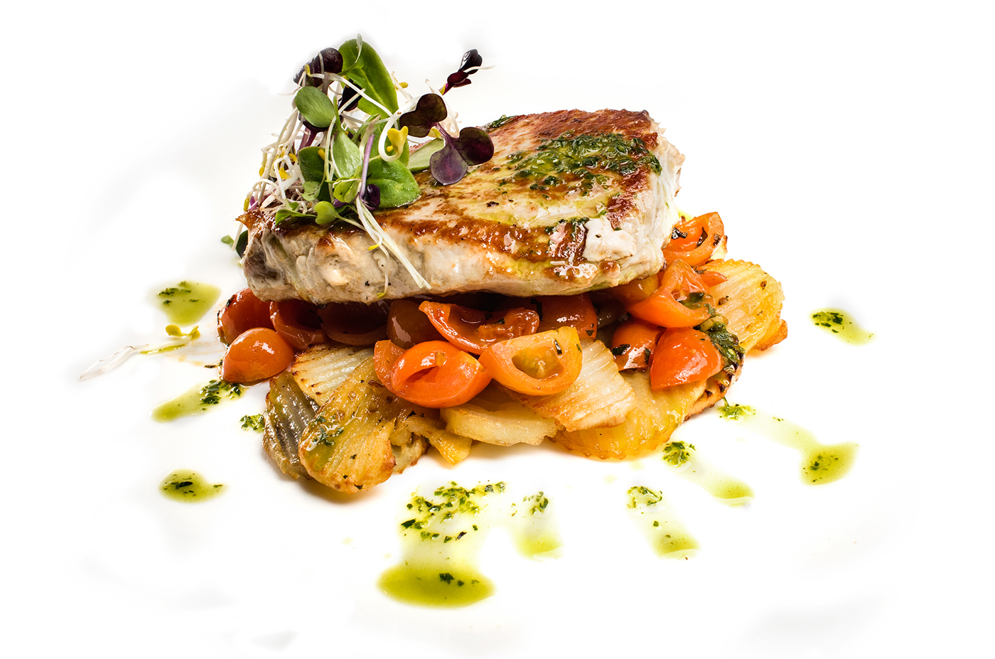 Belhassen Berbat chef restaurant CA' Food  plates fish novara Italy