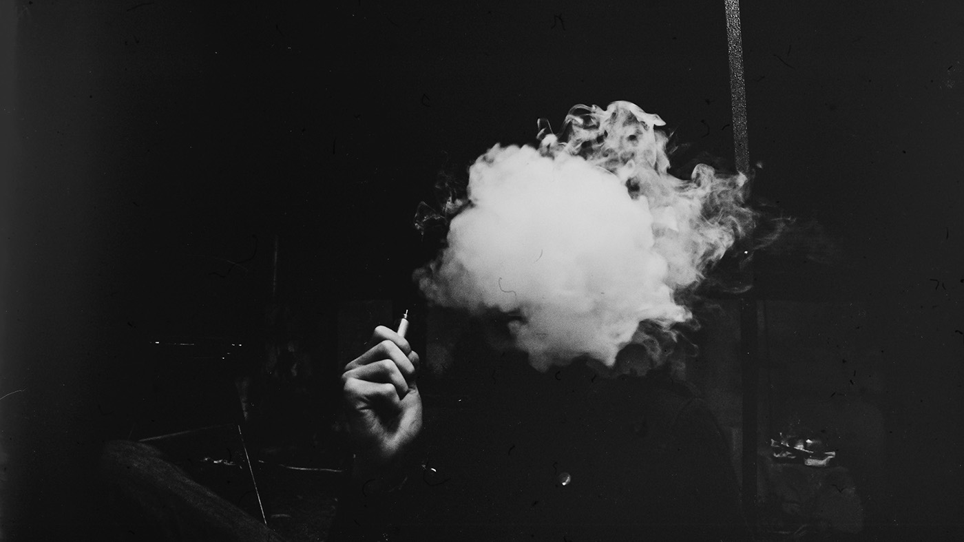 smoke minimal black and white Film   Photography  Exhale film photography