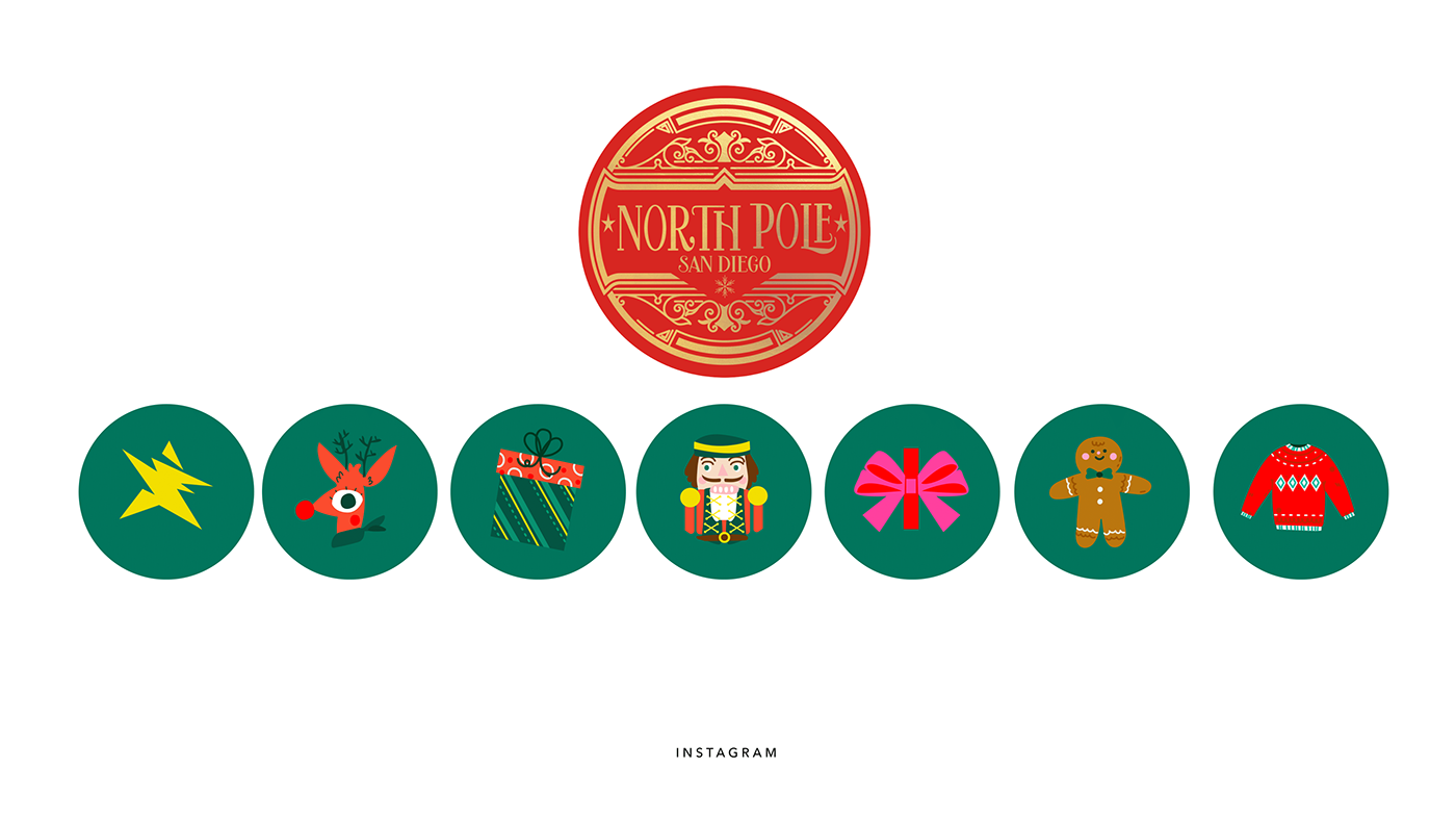 Christmas Holiday xmas Merry Christmas santa new year winter logo brand identity visual