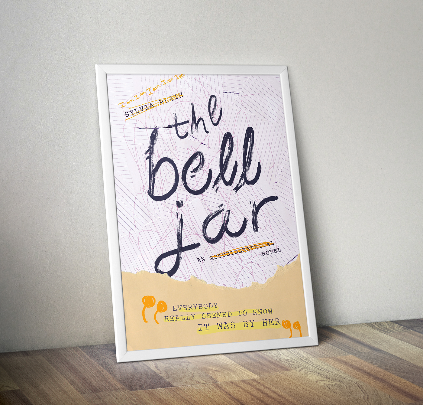 The Bell Jar sylvia plath book cover instagram poster animation  literature mental health Advertising  adobeawards