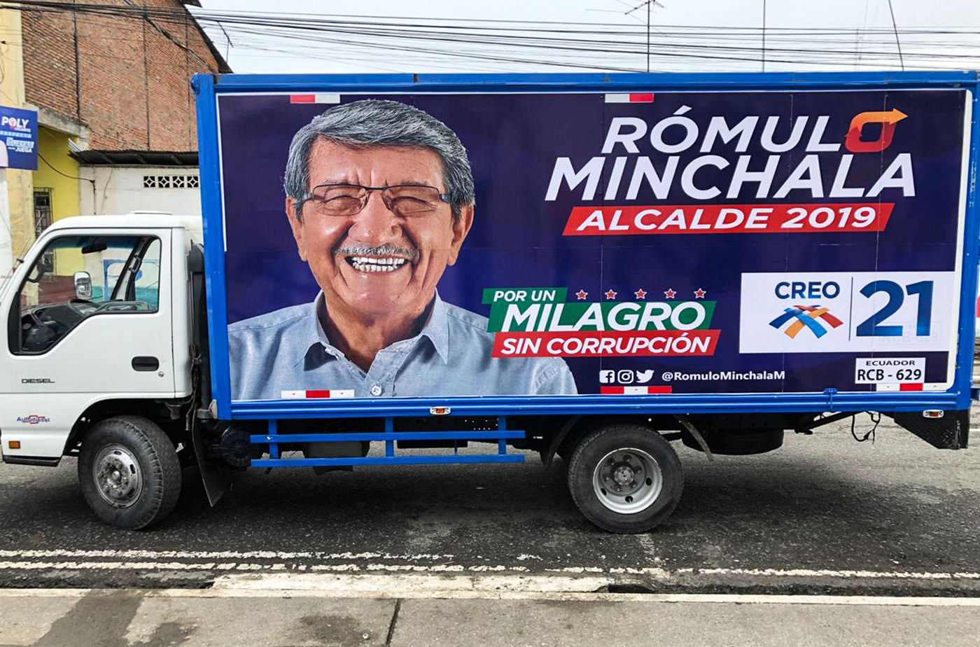 Minchala Creo milagro Ecuador Politica romulominchala elecciones guillermolasso branding 