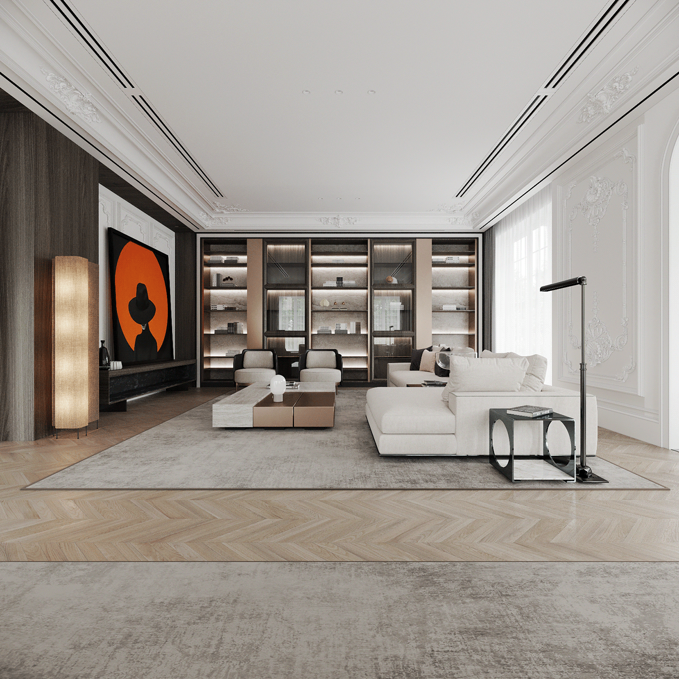 3dsmax architect Classic design freelancer Interior modern Villa