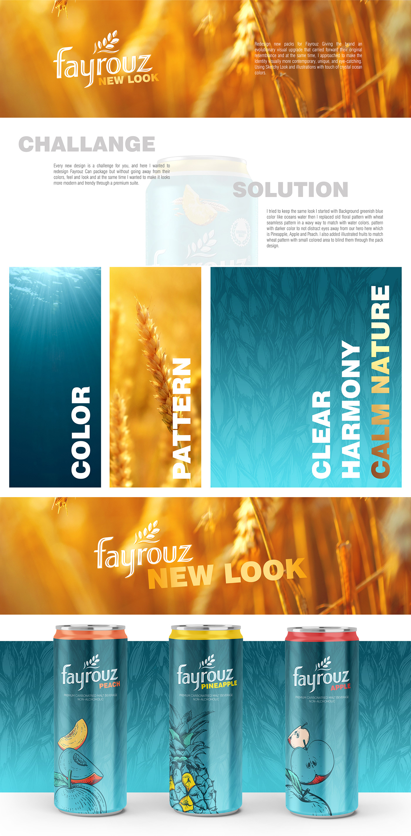 Can Design commercial design drink fayrouz key visual Packaging packaging design retouch soda wheat