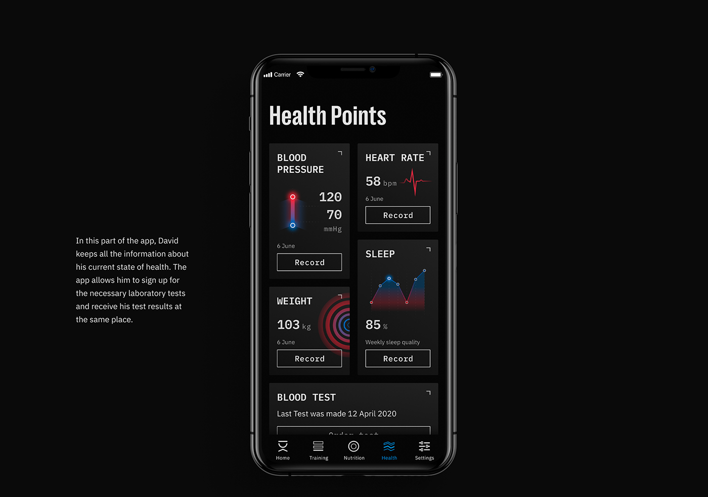 3D app interaction Mobile app powerbuilding sport UI/UX Design ux/ui fitness fitness app