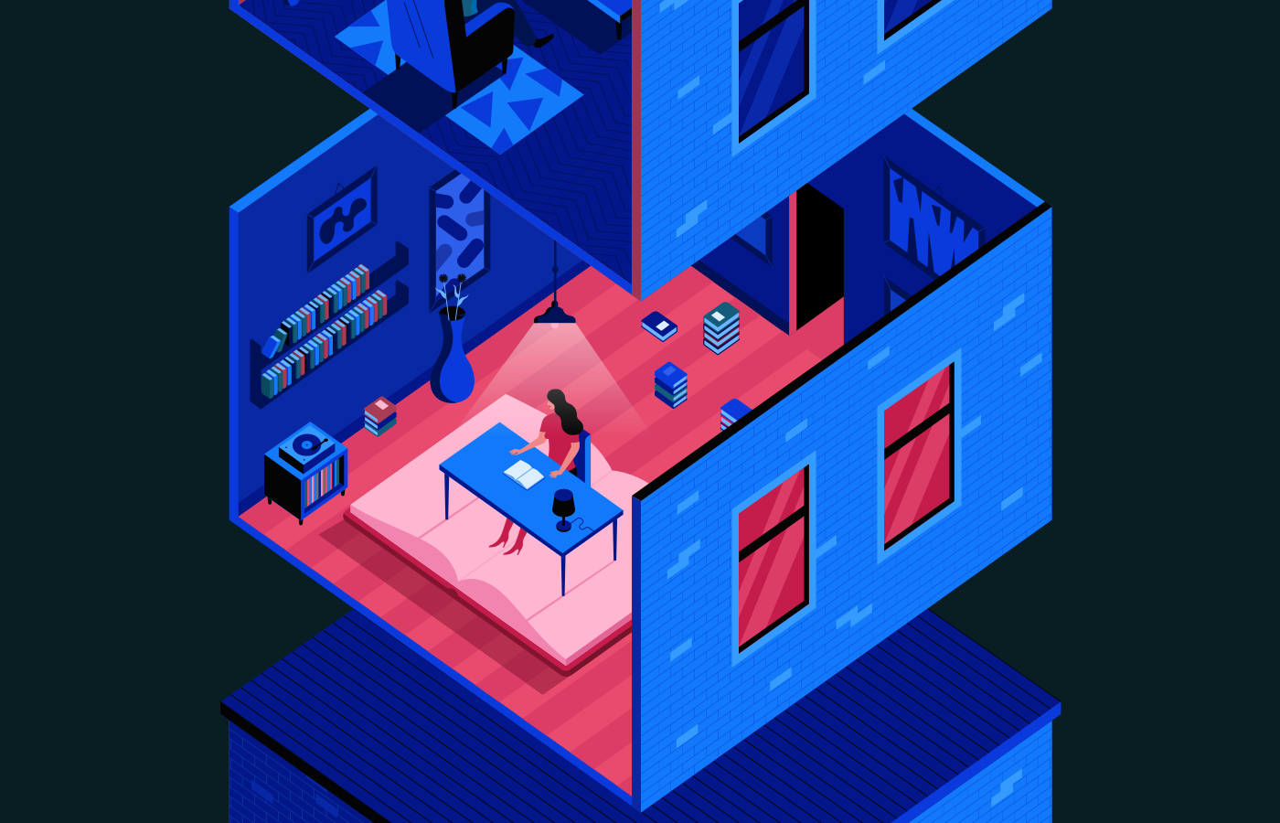 music video Isometric motion graphic mmczolowsky ILLUSTRATION 