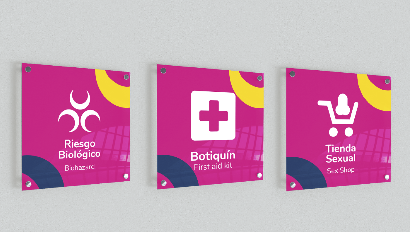 branding  Bucaramanga color concept motel sexuality tucan
