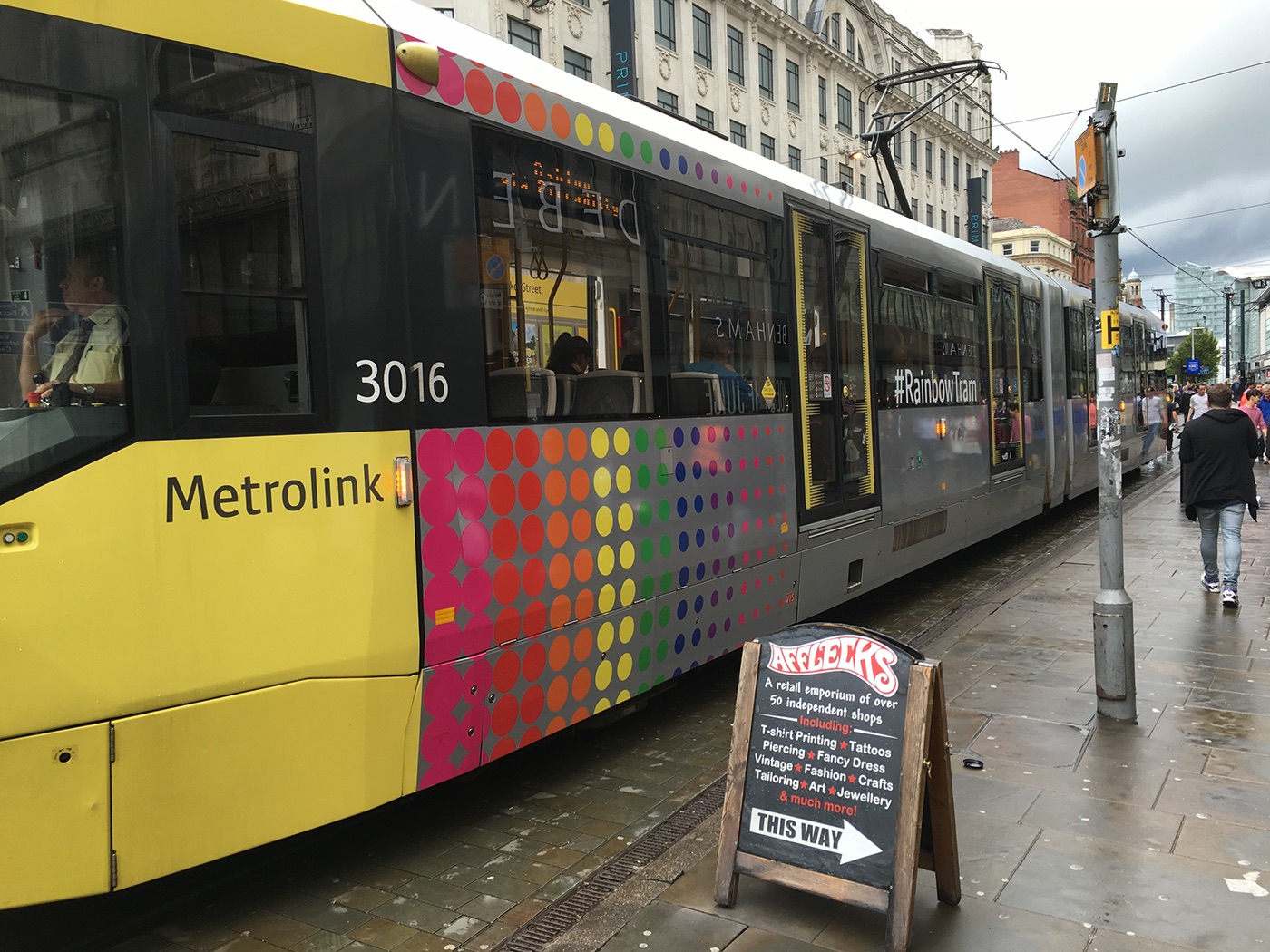 Metrolink manchester pride tram Livery
