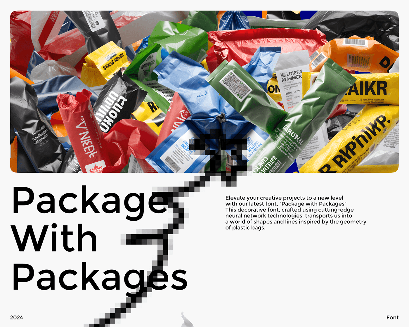ai font typography   type design package bag graphic design  36daysoftype neurotype