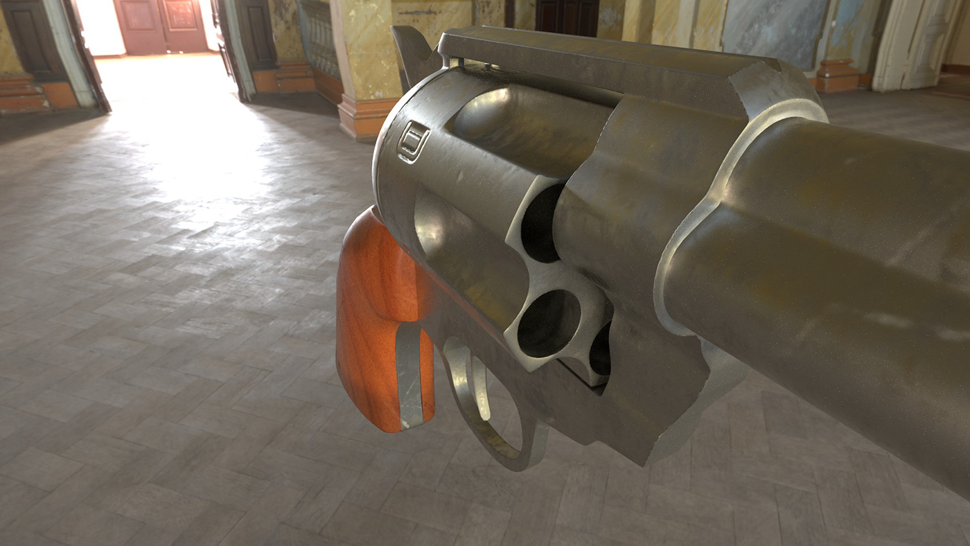 3D 3D model 3d modeling game Gun red dead redemption Revolver Weapon