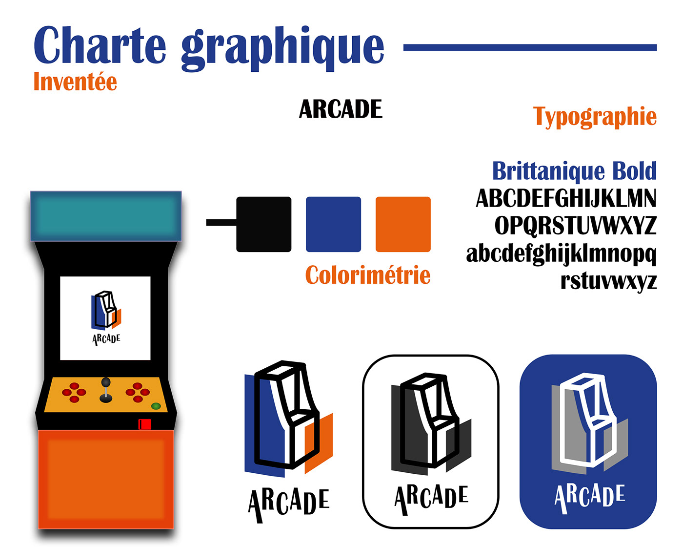 arcade Arcade game charter graphic charter logo Logotype