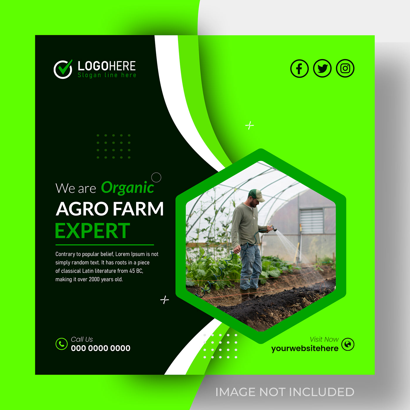 Agro farm agriculture Social media post Advertising  marketing   Graphic Designer brand identity visual Logo Design
