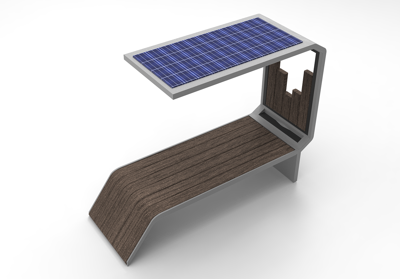 public bench mobilier urbain design mobilier design produit wireless charging solar panel smart furniture street furniture mibilier connecté