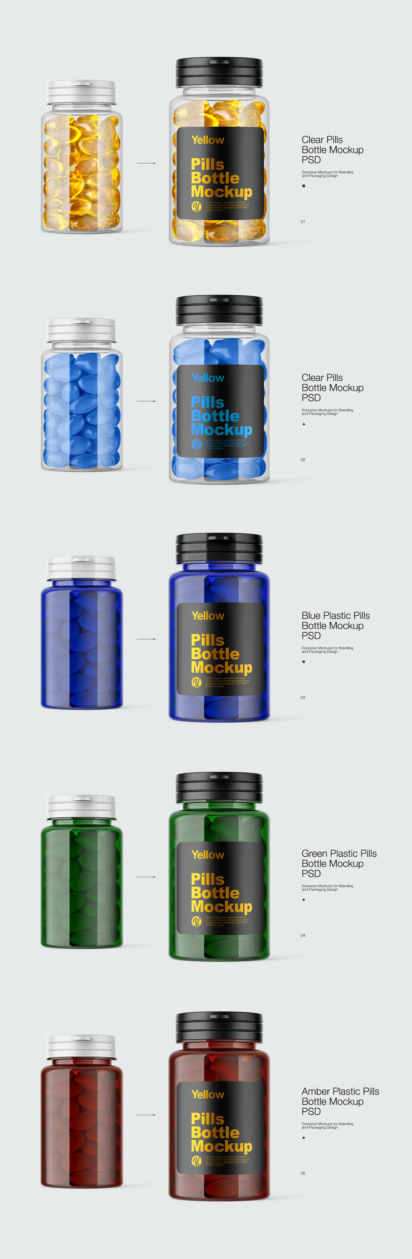 Mockup mock-up Pack package pillsbottle 3D visualization fishoil design bottlemockup